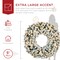 Best Choice Products Artificial Pre-Lit Flocked Fir Christmas Wreath Decoration w/ 2-in-1 LED Lights